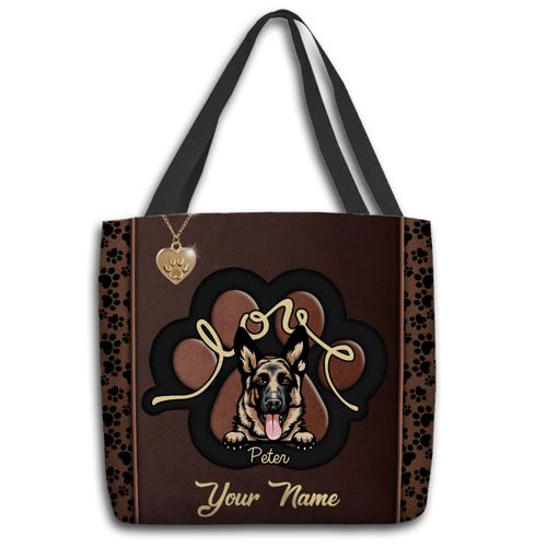 Pet Paw Custom Dog Cat Tote Bag, Lovely Gift For Pet Lovers